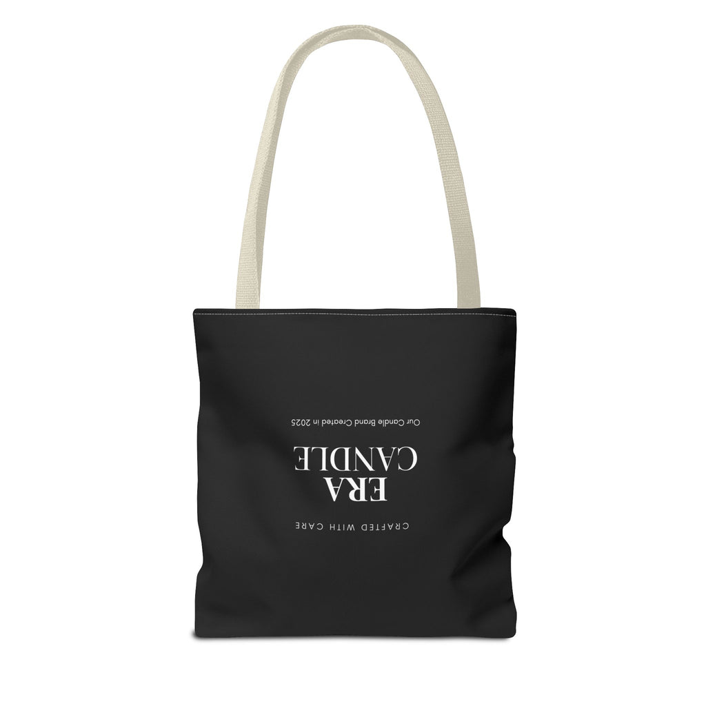 Era Candle Logo Tote Bag - Branded Black AOP Carryall