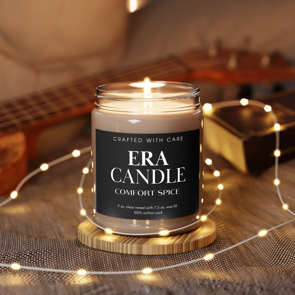 Comfort Spice Soy Candle — 9oz Scented Jar with White Lid