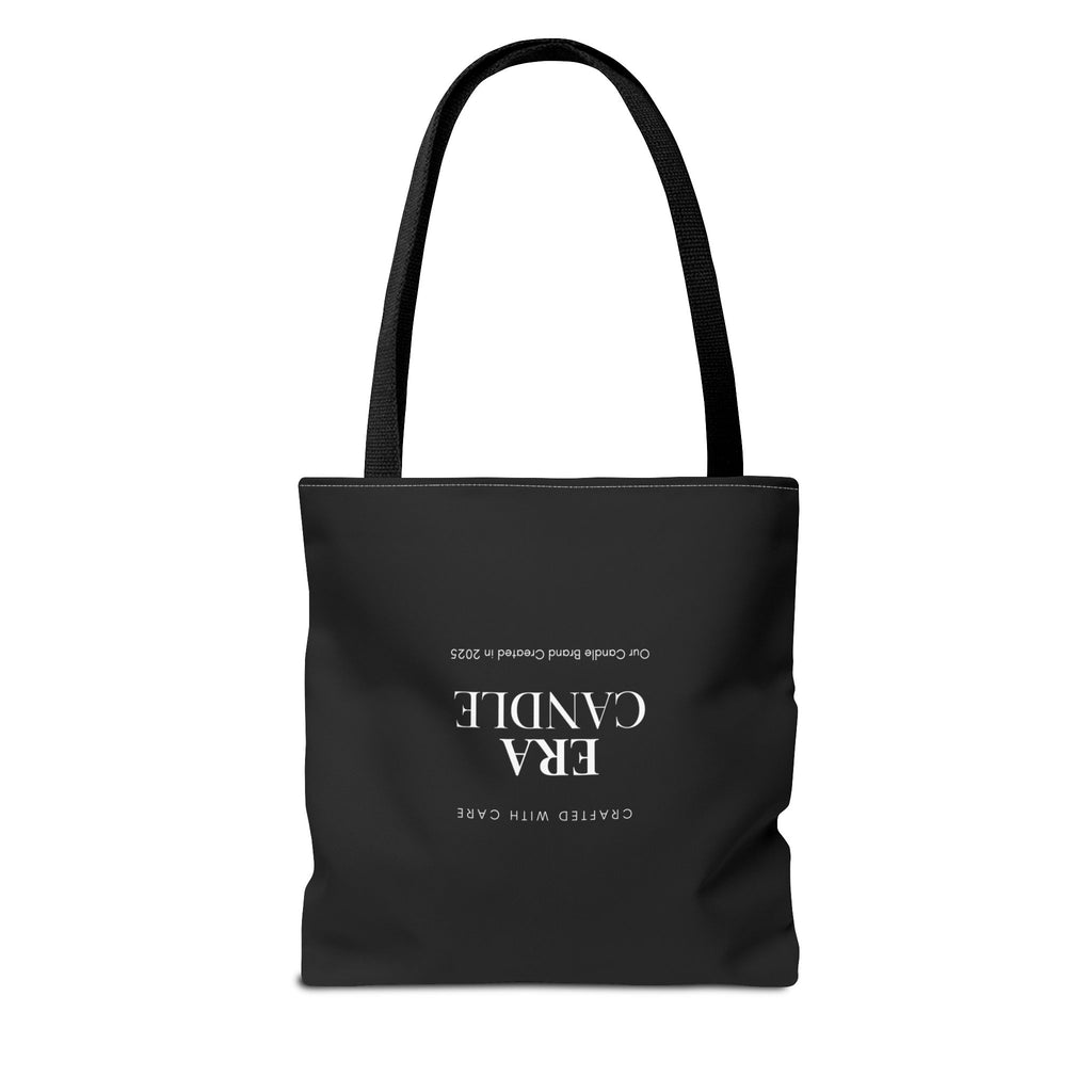Era Candle Logo Tote Bag - Branded Black AOP Carryall