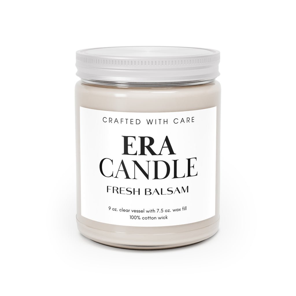 Fresh Balsam Soy Candle — 9oz Scented Jar with White Lid