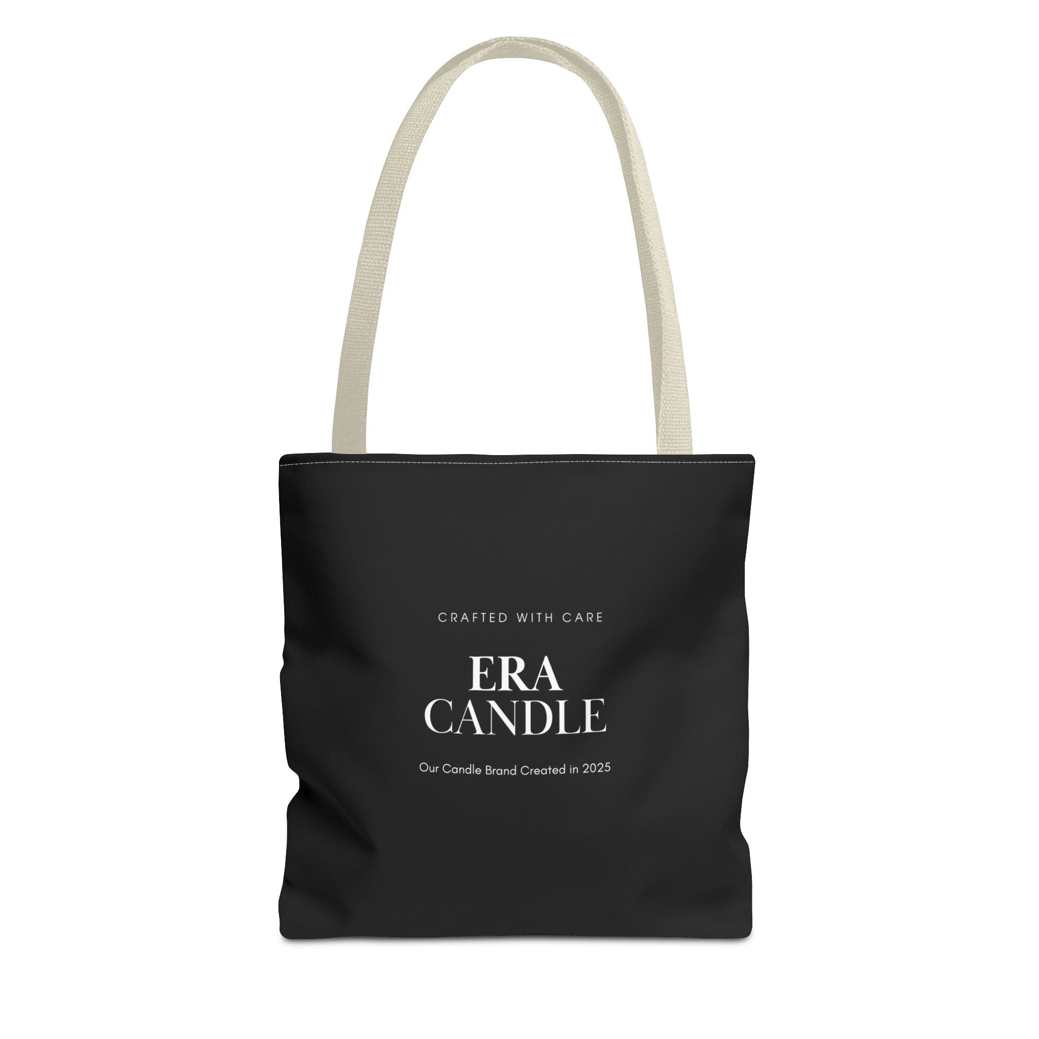Era Candle Logo Tote Bag - Branded Black AOP Carryall