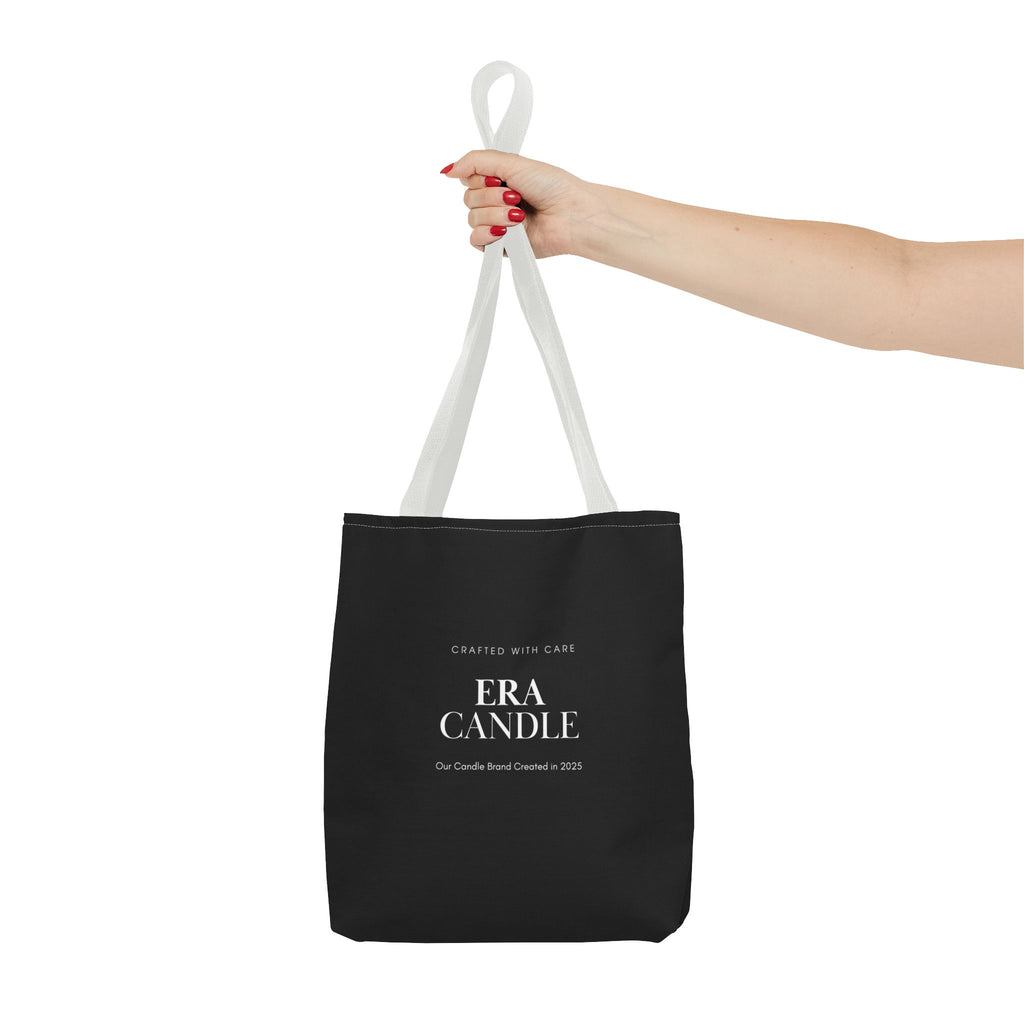 Era Candle Logo Tote Bag - Branded Black AOP Carryall