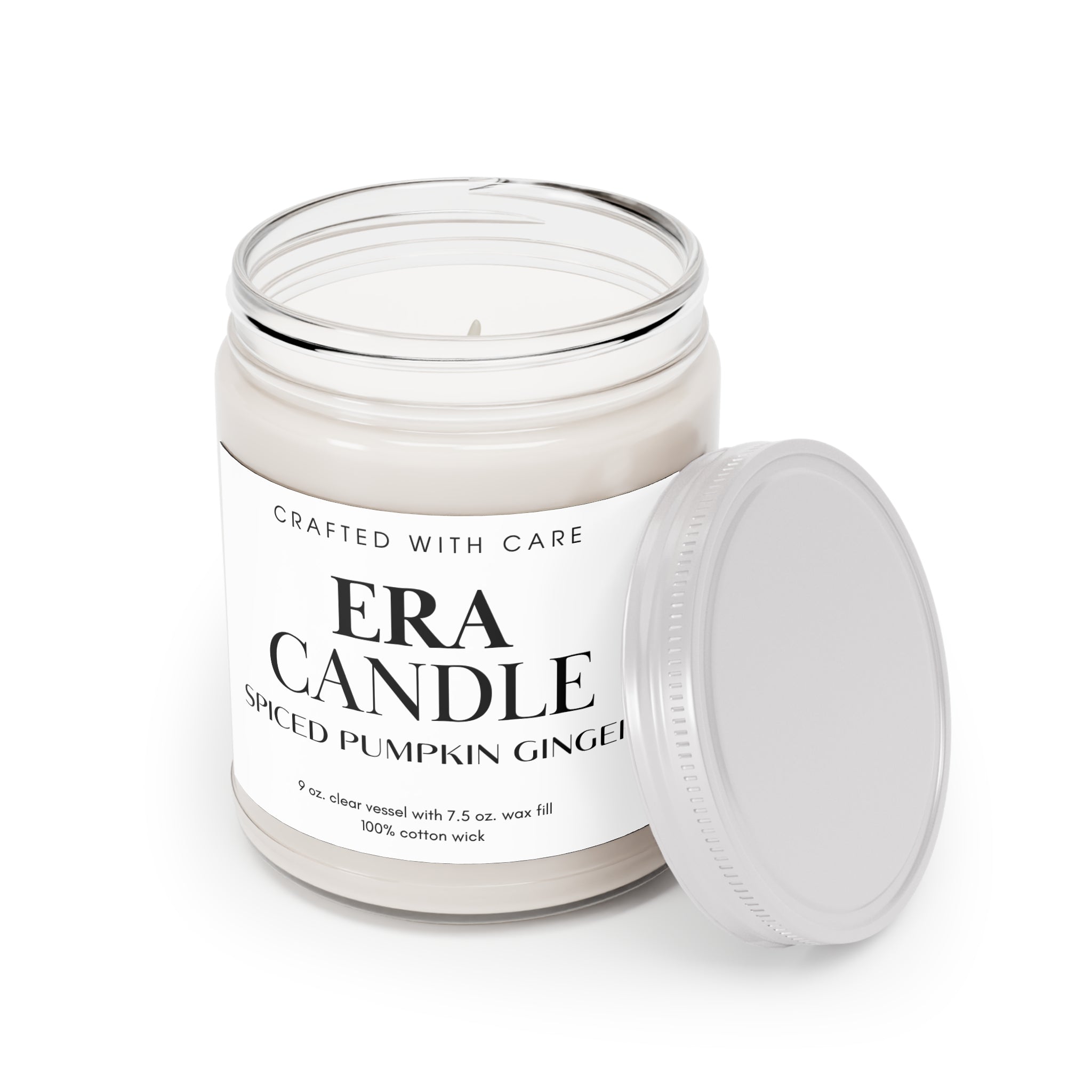 Scented Soy Candles with White Lid, 9oz