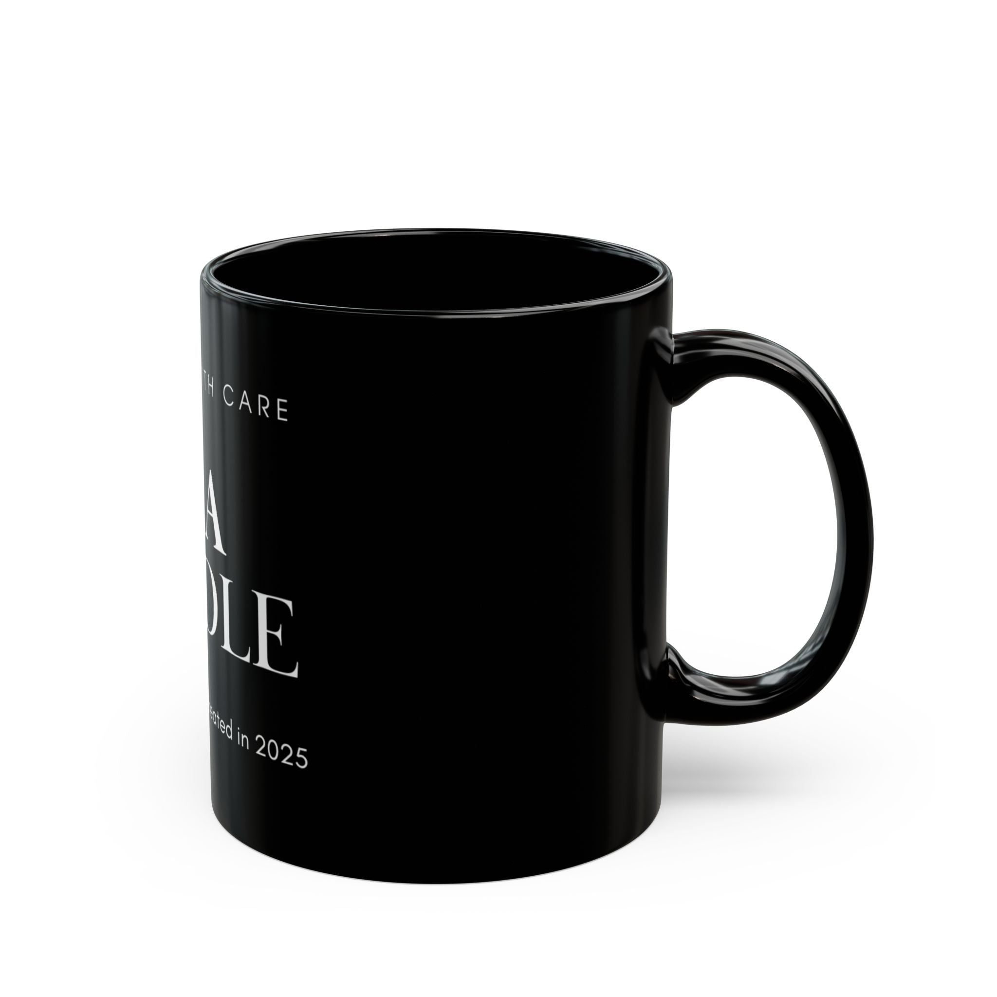Era Candle Black Mug — 'Crafted With Care' 11oz/15oz Ceramic Coffee Cup
