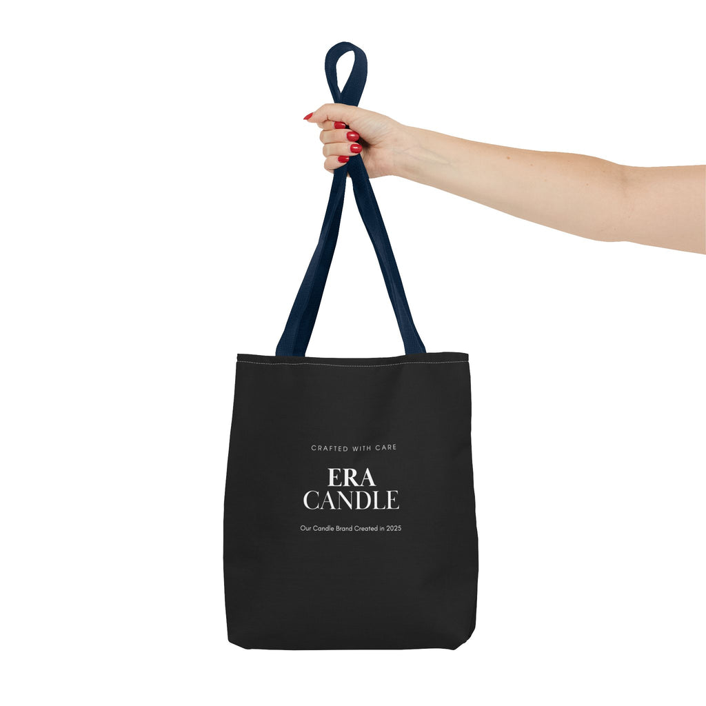 Era Candle Logo Tote Bag - Branded Black AOP Carryall
