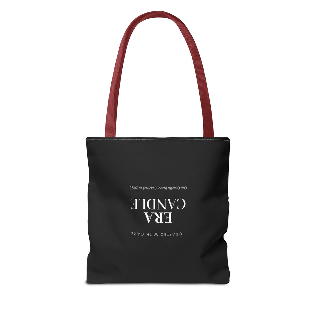 Era Candle Logo Tote Bag - Branded Black AOP Carryall