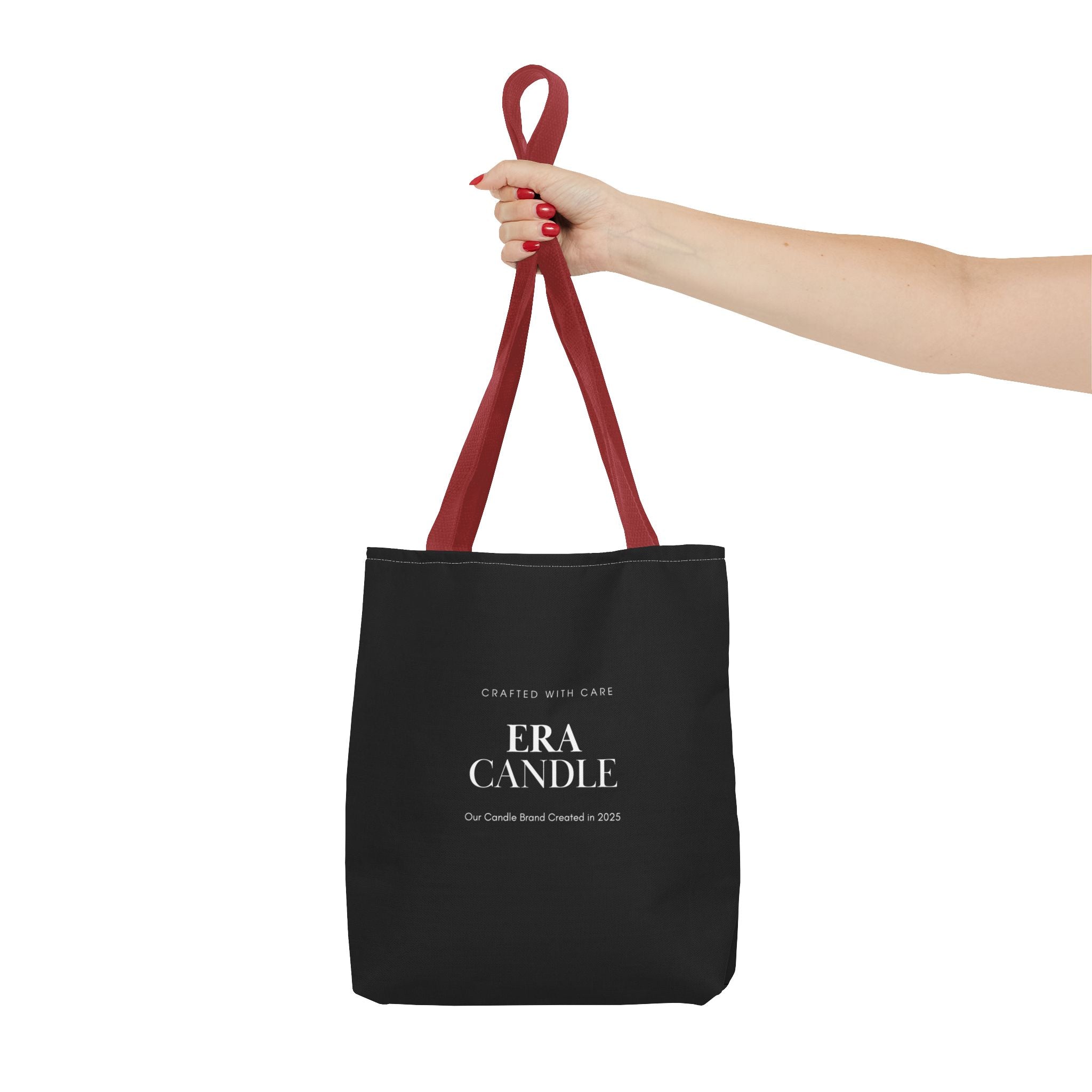 Era Candle Logo Tote Bag - Branded Black AOP Carryall