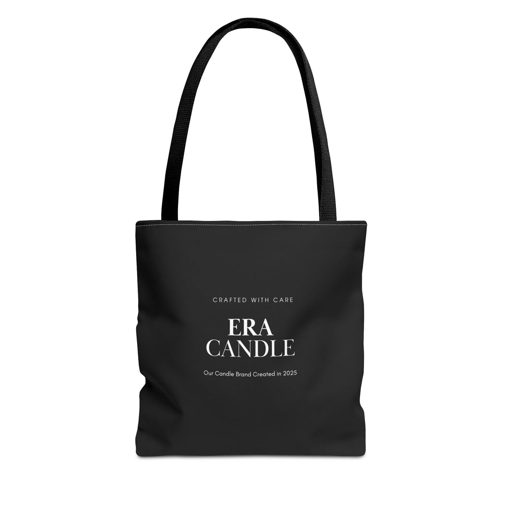 Era Candle Logo Tote Bag - Branded Black AOP Carryall