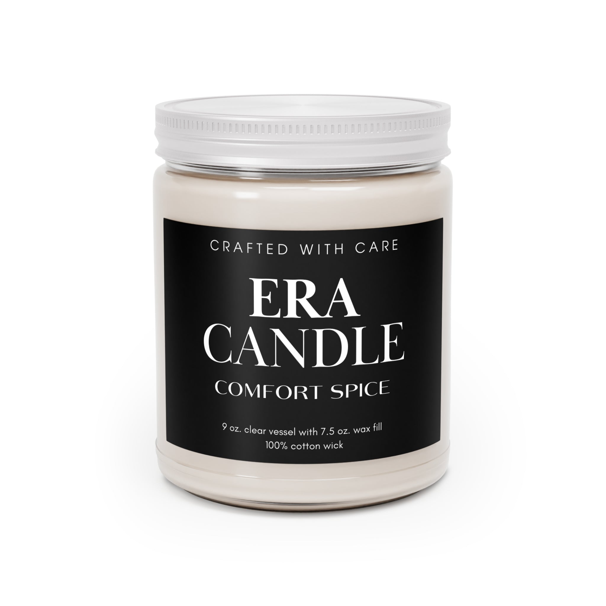 Comfort Spice Soy Candle — 9oz Scented Jar with White Lid