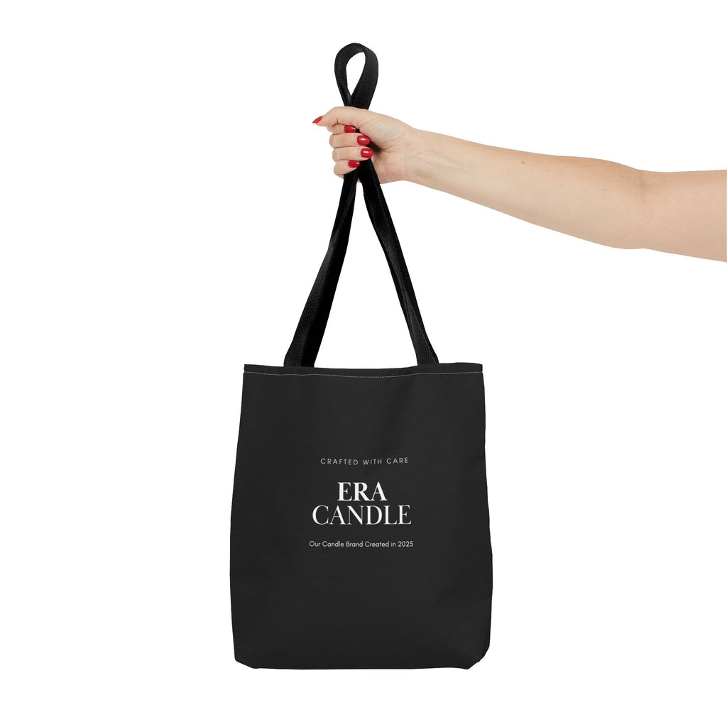 Era Candle Logo Tote Bag - Branded Black AOP Carryall
